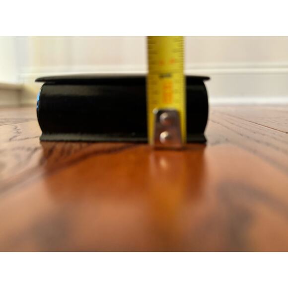 Russian Lacquered Black Trinket Box Artist Signed Crane Loon Bird Flying Forest - Picture 5 of 16